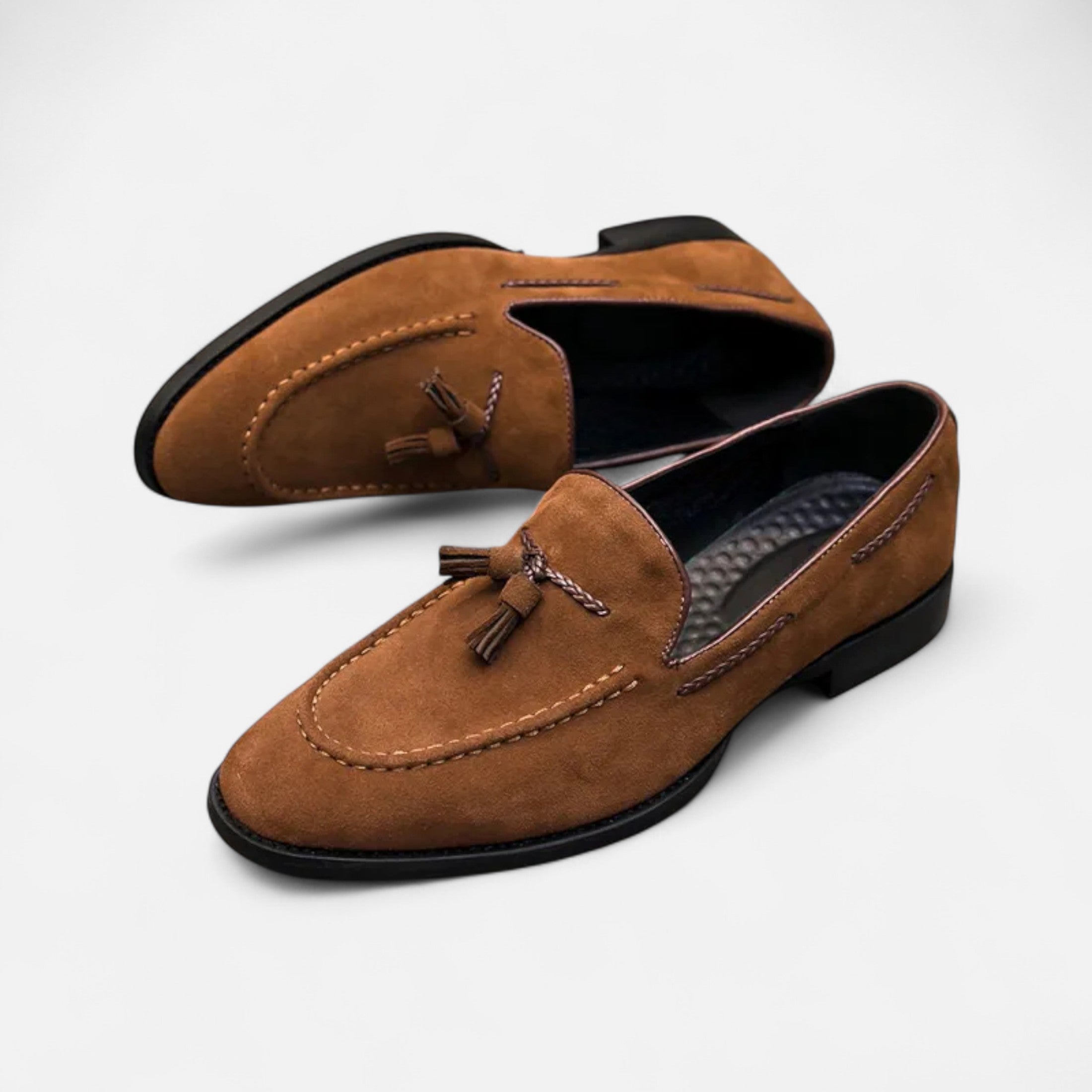 Orvelle Club | Men’s Tassel Loafers Suede Heritage