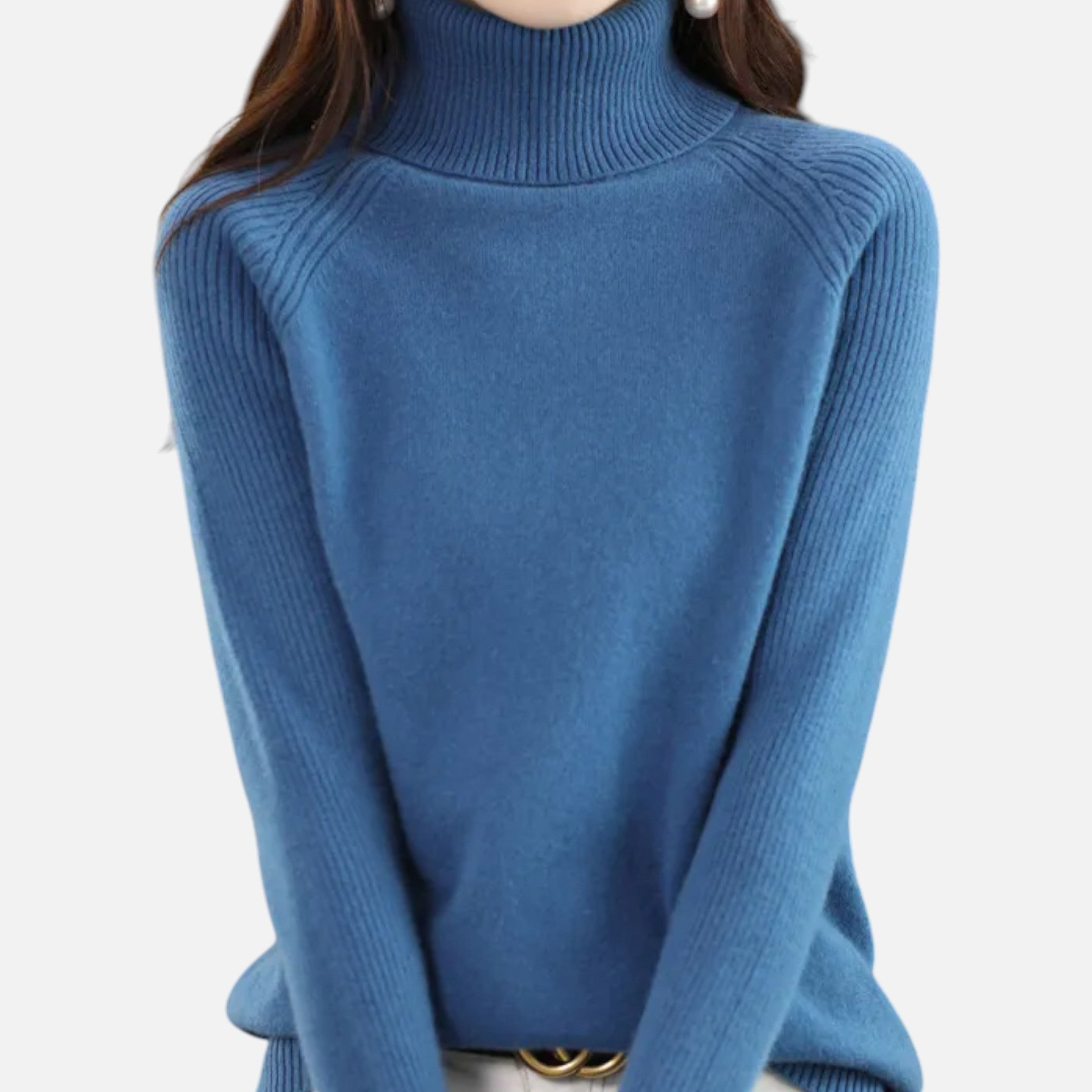 Orvelle Club | Women’s Turtleneck Sweater Raglan Sleeve