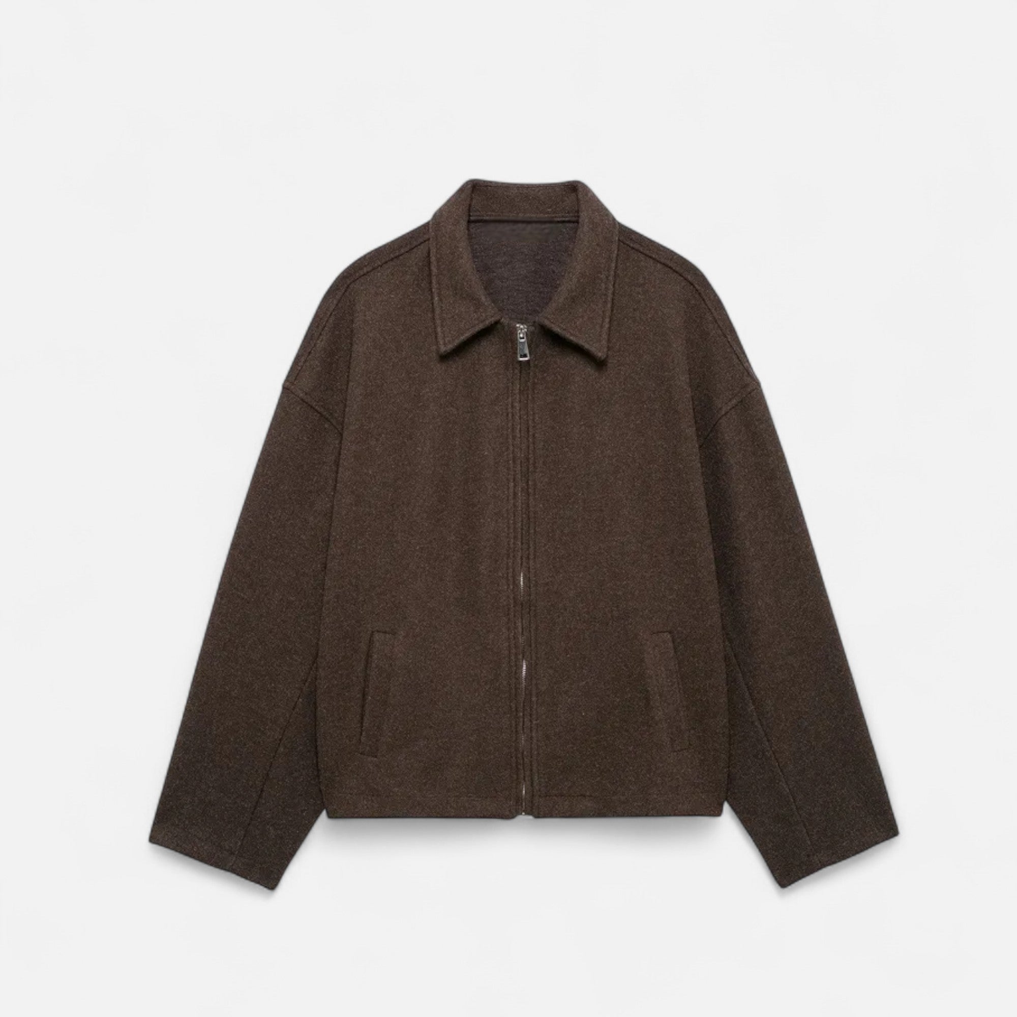 Orvelle Club | Women’s Woolen Lapel Zipper Jacket