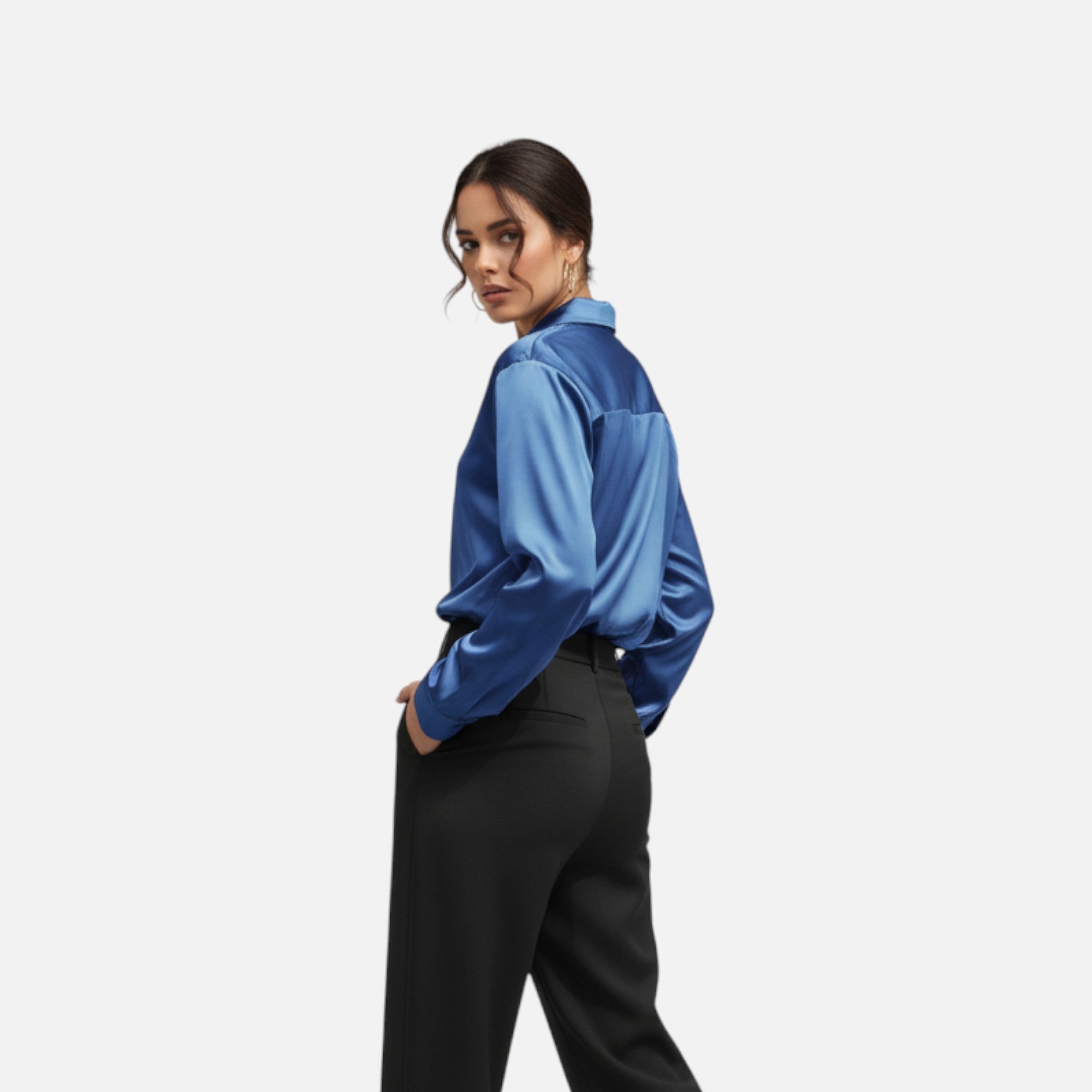 Orvelle Club | Women’s Satin Blouse Glossy Elegance