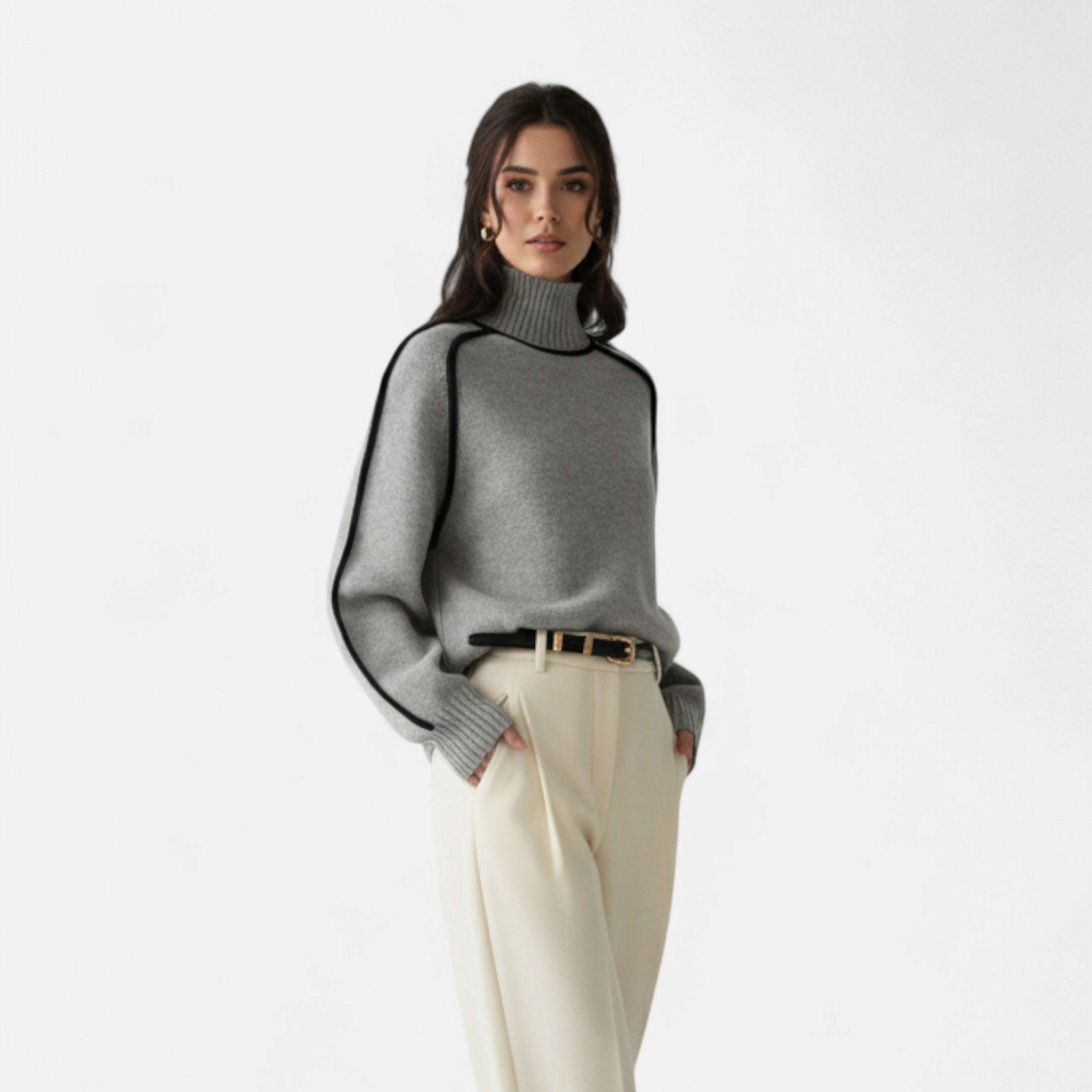 Orvelle Club | Women’s Pullover Knitwear Refined Stripes