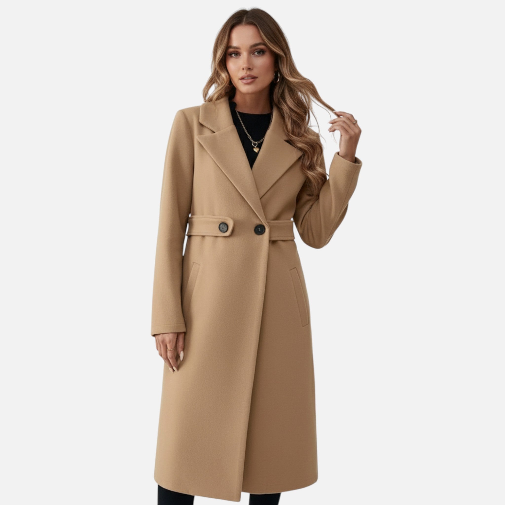 Orvelle Club | Women’s Belted Long Autumn Coat