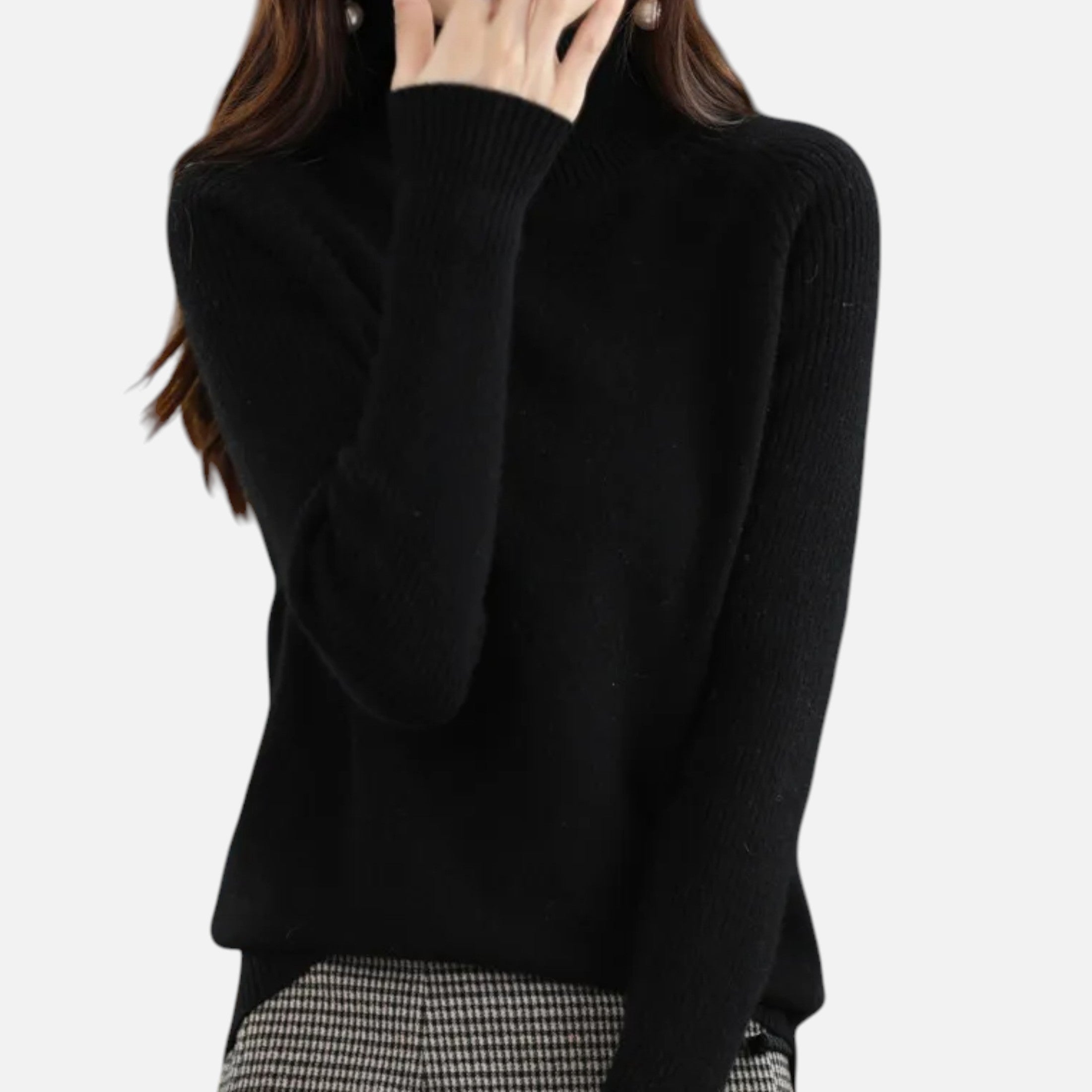 Orvelle Club | Women’s Turtleneck Sweater Raglan Sleeve