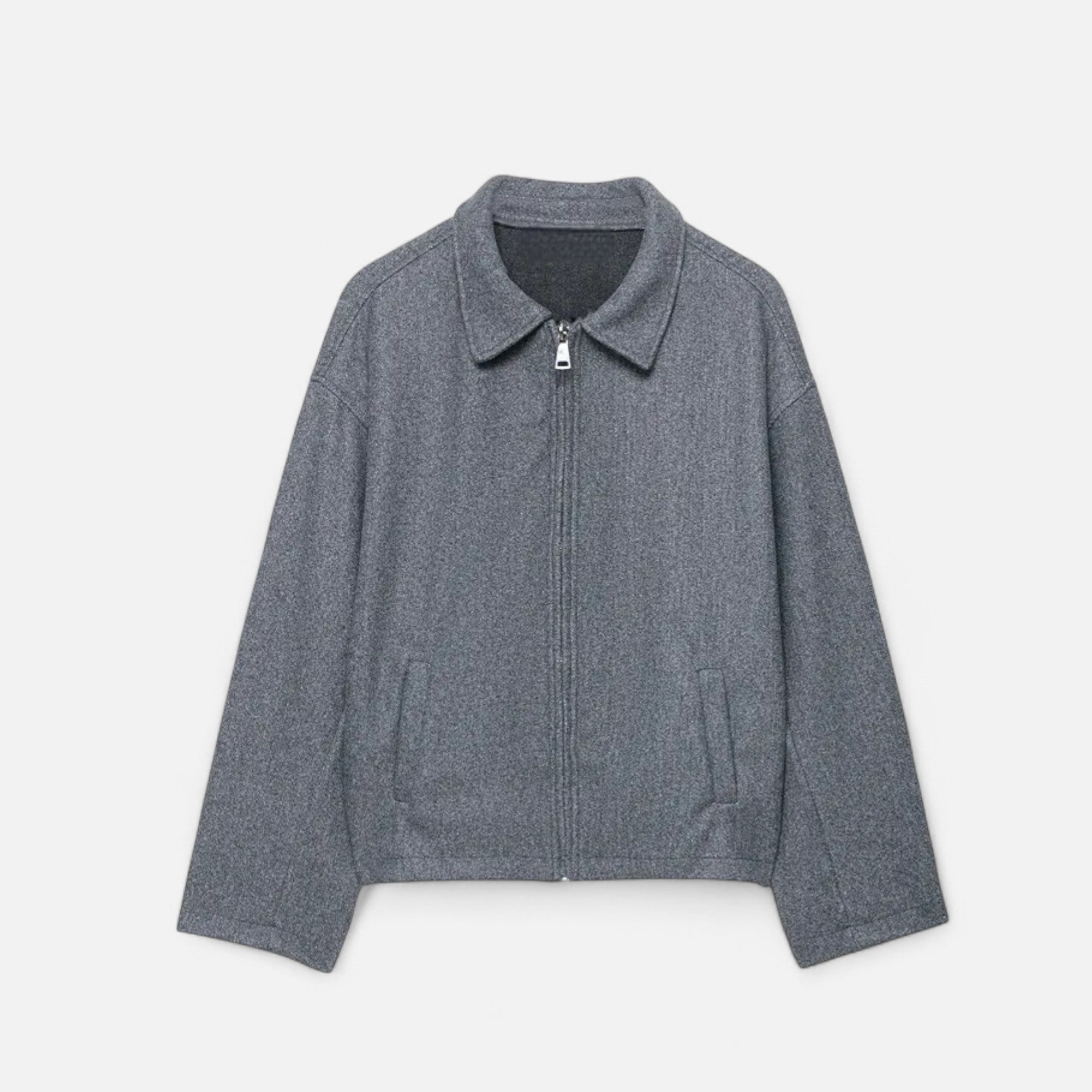 Orvelle Club | Women’s Woolen Lapel Zipper Jacket