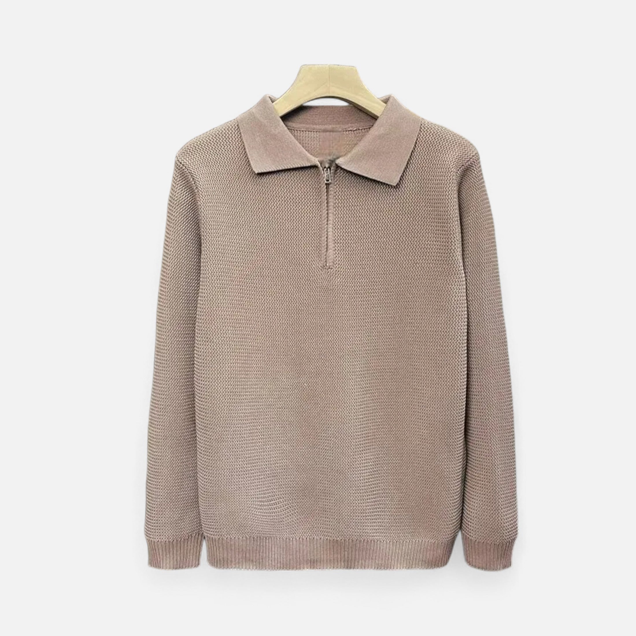 Orvelle Club | Men’s Half-Zip Sweater Mercerised Cotton