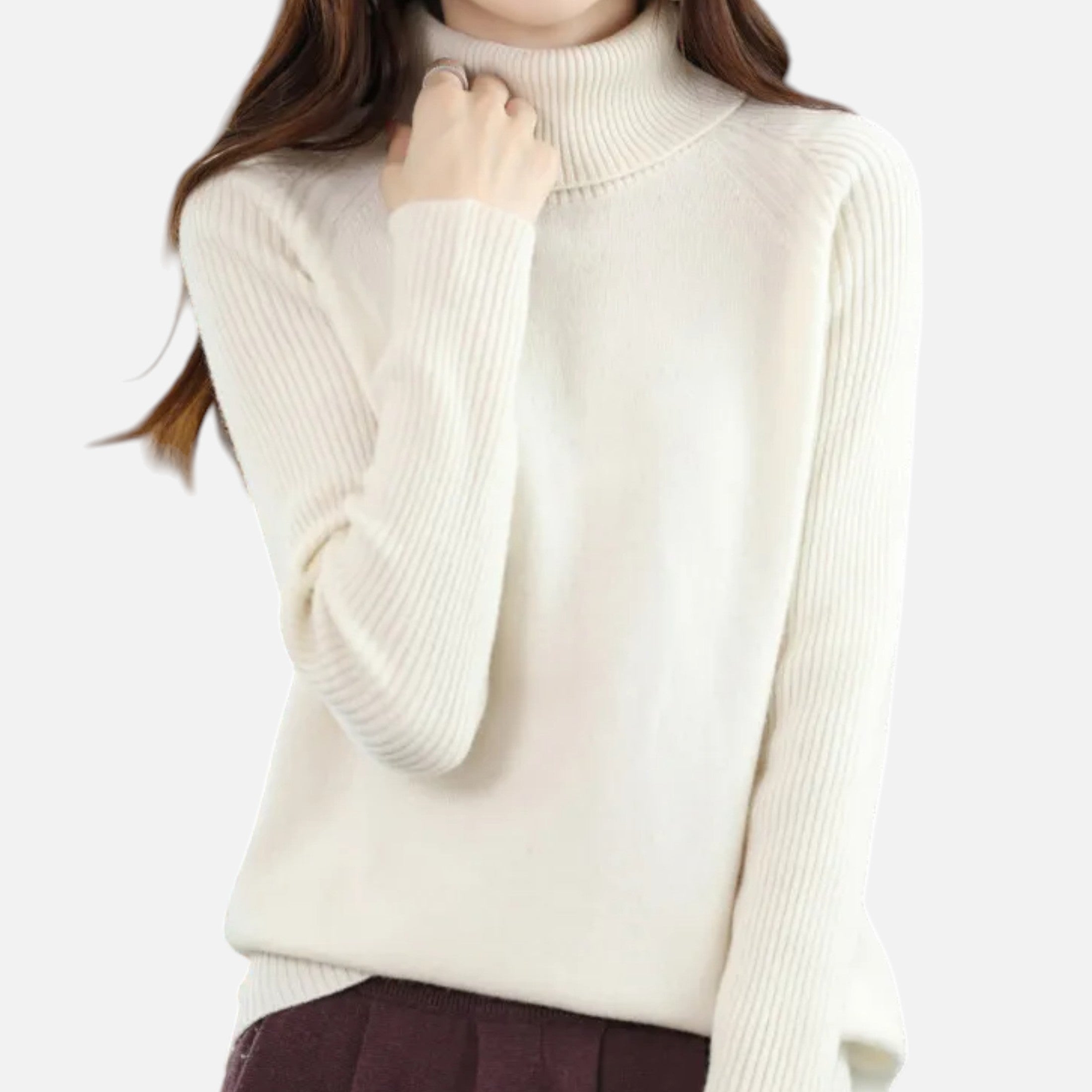 Orvelle Club | Women’s Turtleneck Sweater Raglan Sleeve