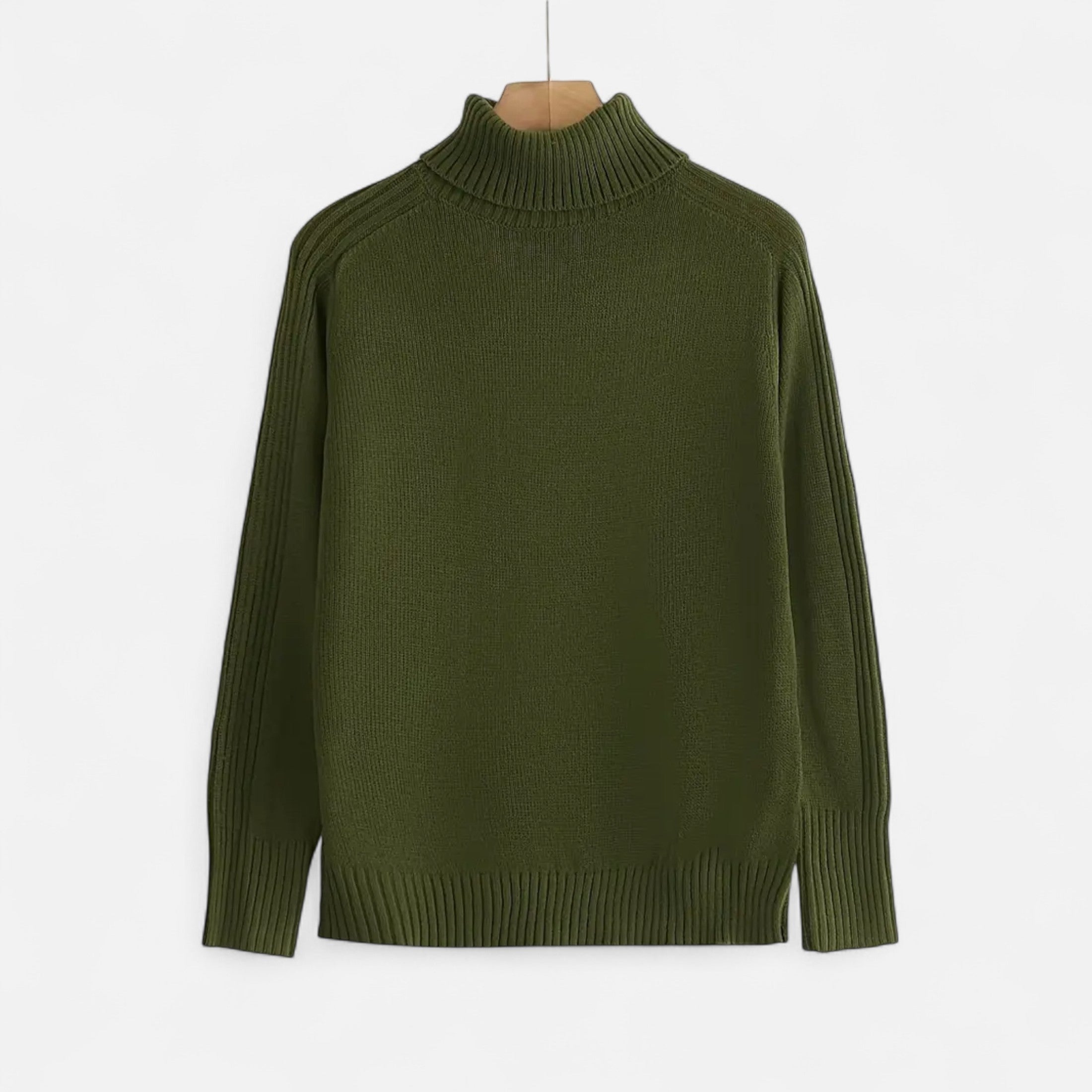 Orvelle Club | Women’s Knit Turtleneck Sweater Solid Colour Style