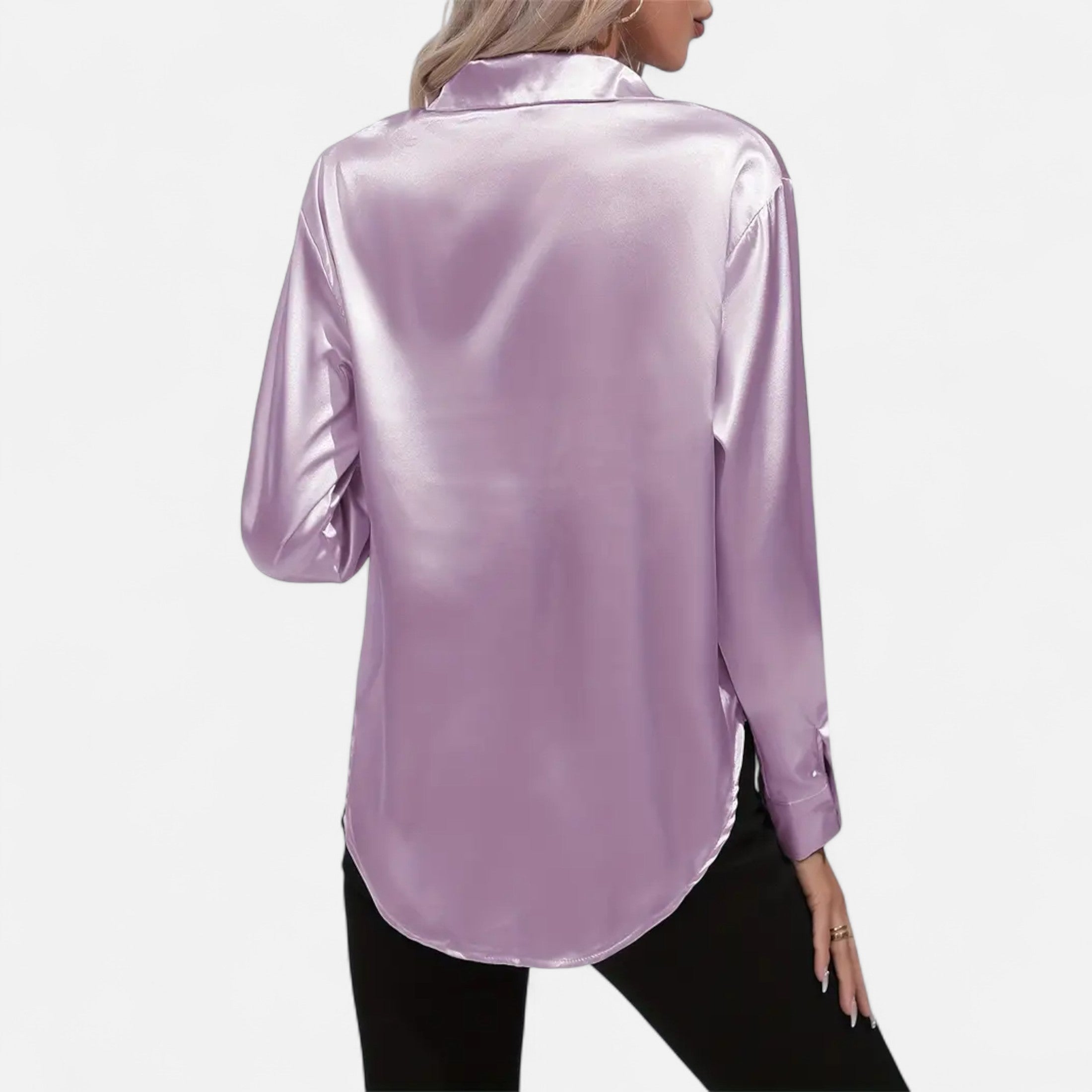 Orvelle Club | Women’s Satin Blouse Glossy Elegance