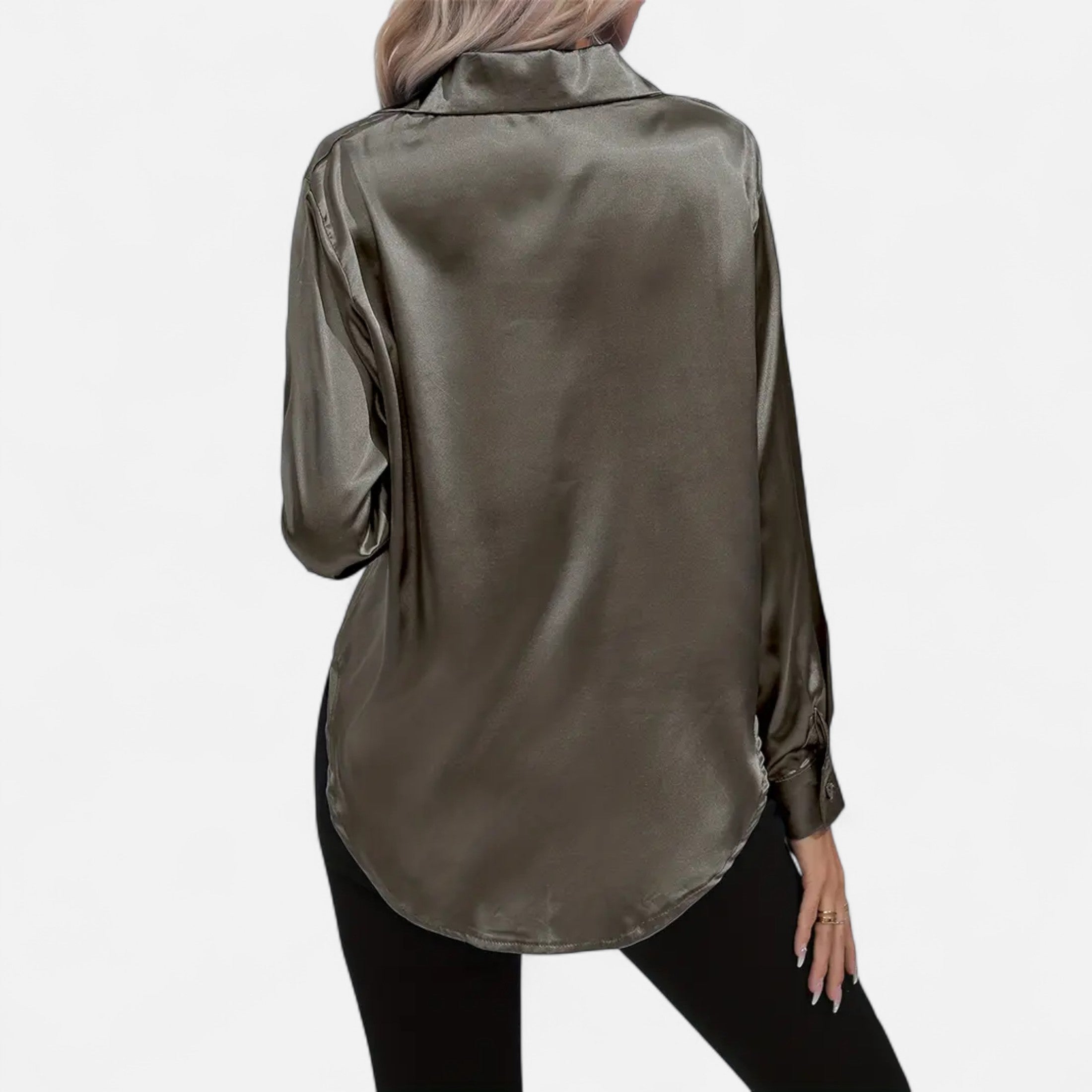 Orvelle Club | Women’s Satin Blouse Glossy Elegance