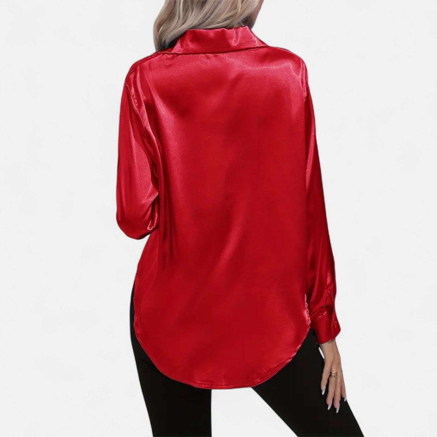 Orvelle Club | Women’s Satin Blouse Glossy Elegance