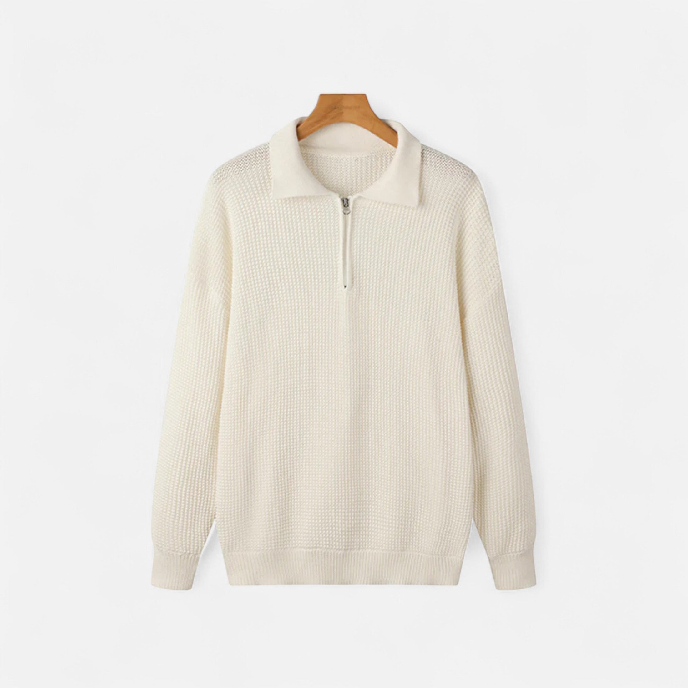 Orvelle Club | Men’s Half-Zip Sweater Mercerised Cotton