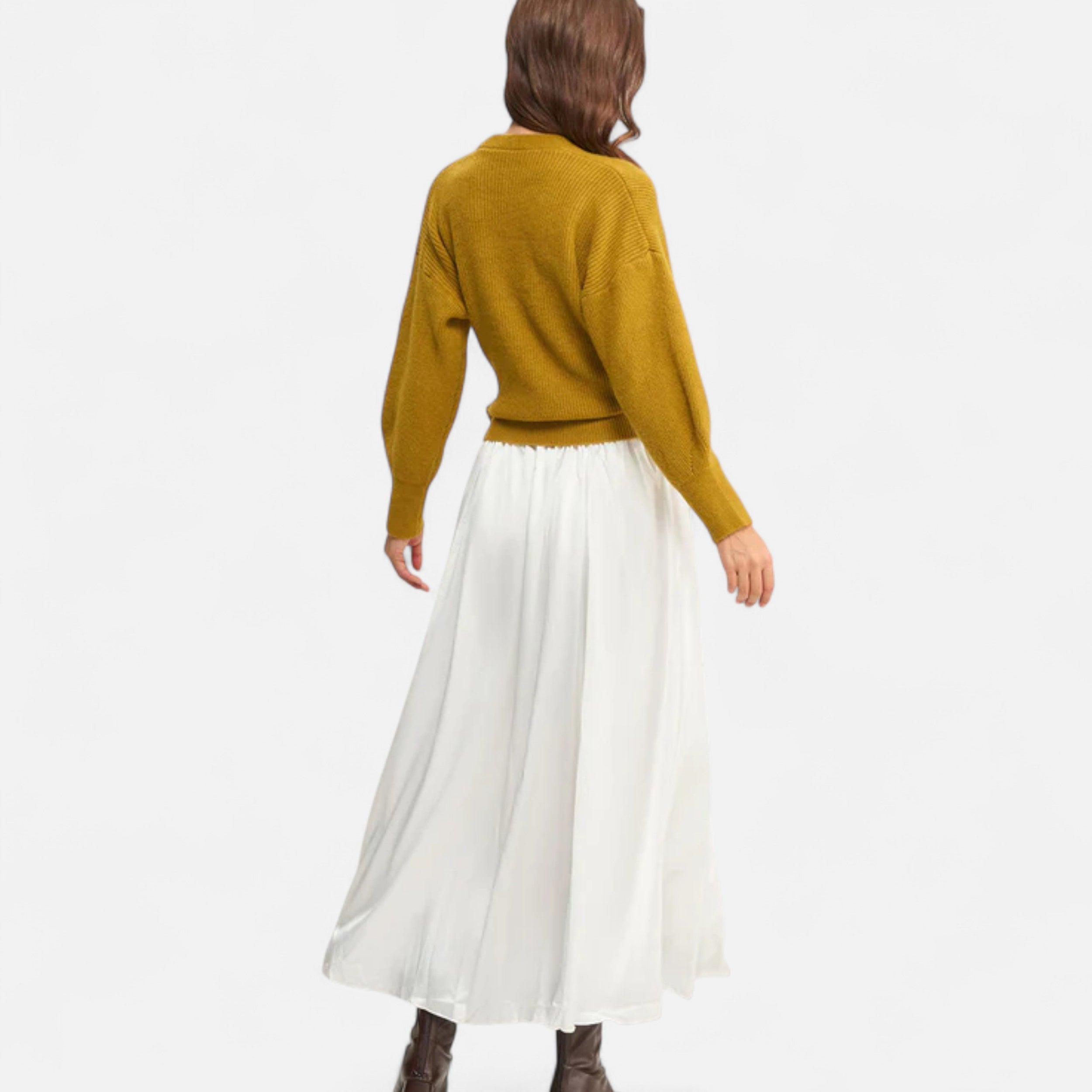 Orvelle Club | Women’s V-Neck Drawstring Knit Cardigan