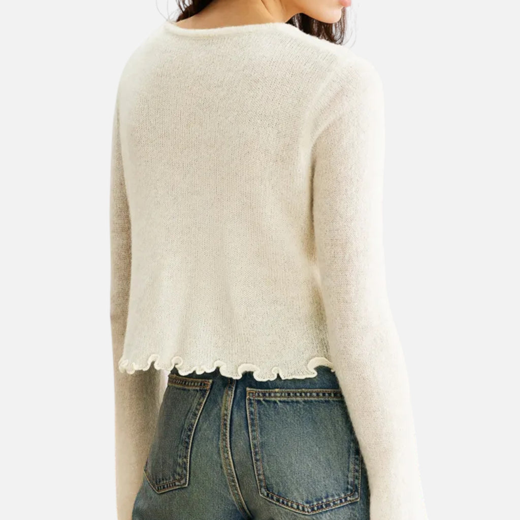 Orvelle Club | Women's Slim-Fit Floral Knit Pullover