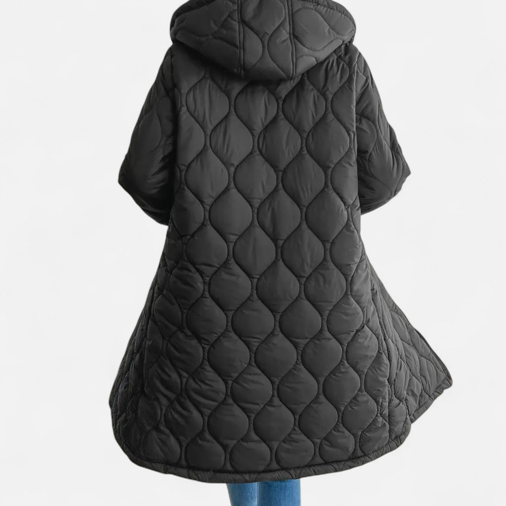 Orvelle Club | Women’s Long Quilted Hooded Jacket