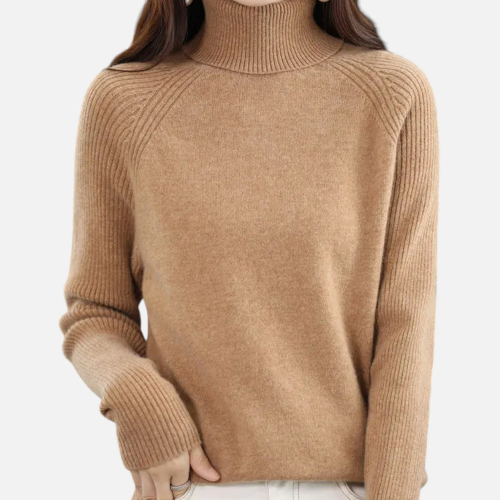 Orvelle Club | Women’s Turtleneck Sweater Raglan Sleeve
