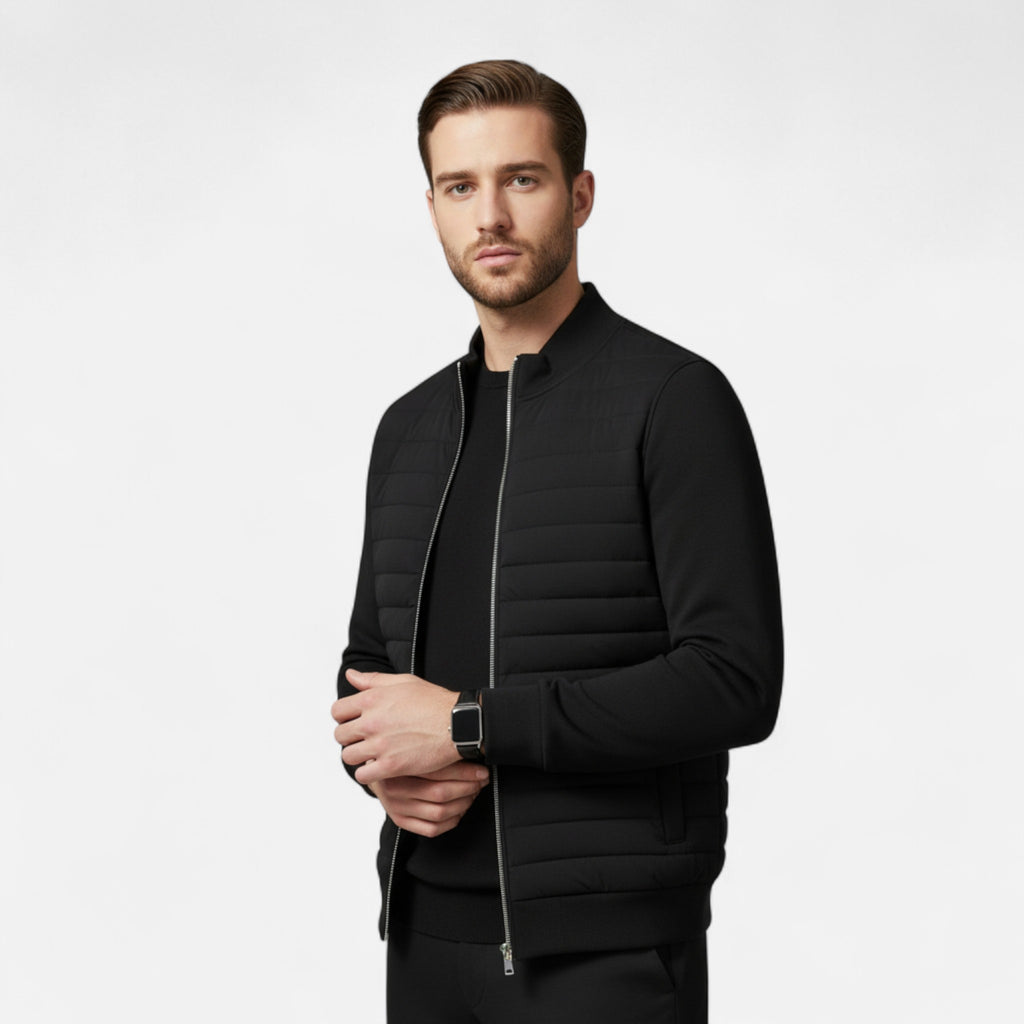 Orvelle Club | Men’s Lightweight Stand Collar Knitted Jacket