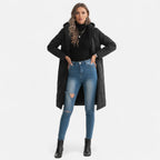 Orvelle Club | Women’s Long Quilted Hooded Jacket