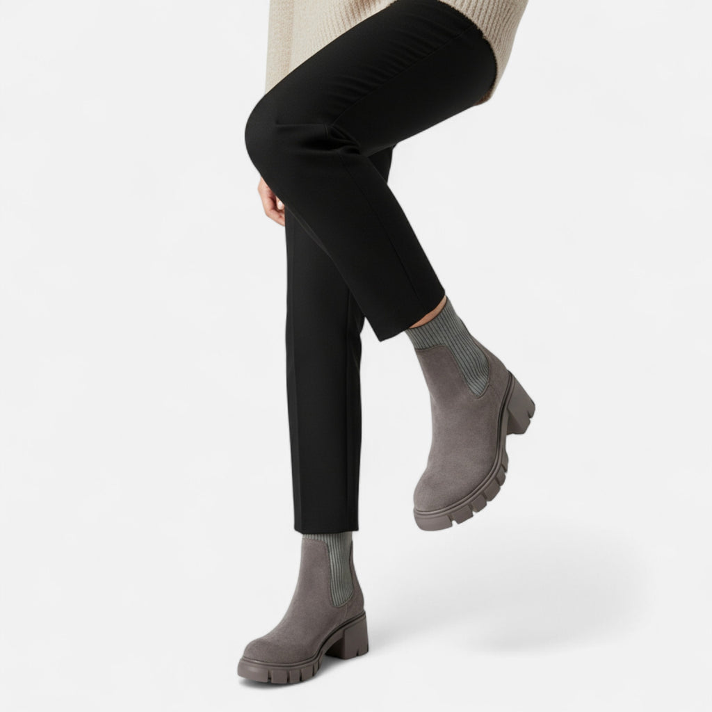 Orvelle Club | Women’s Suede Chelsea Boots Elevated Elegance