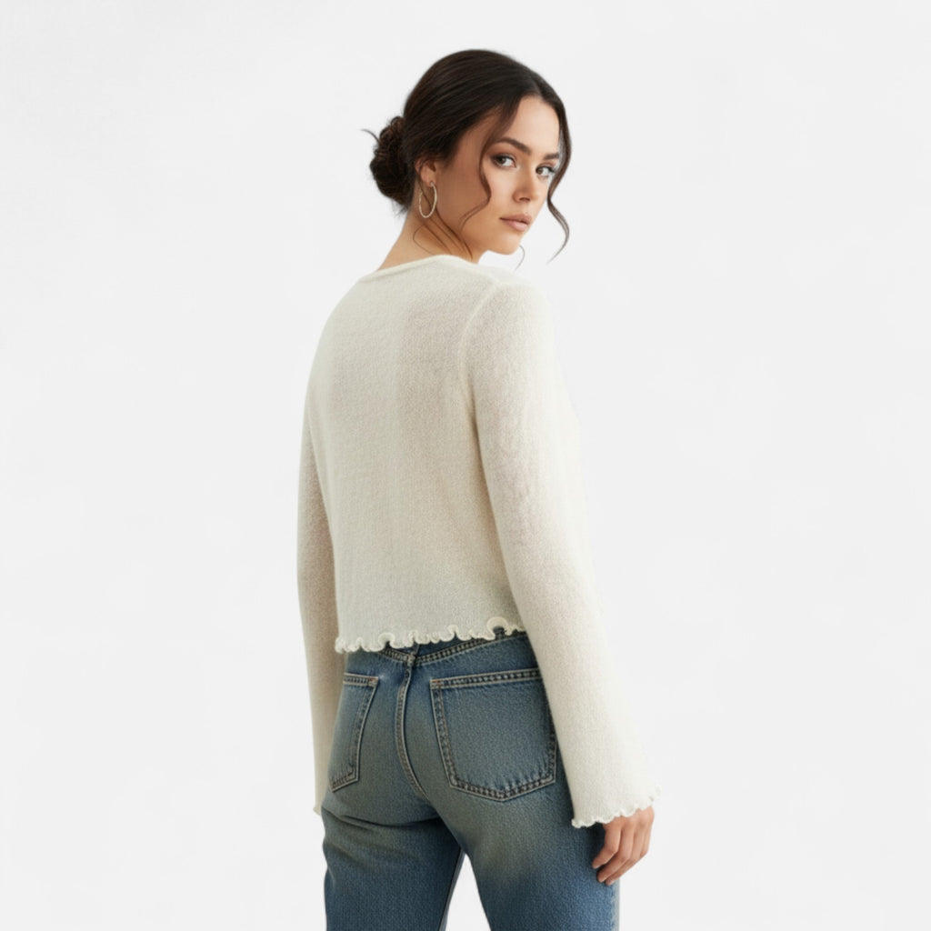 Orvelle Club | Women's Slim-Fit Floral Knit Pullover