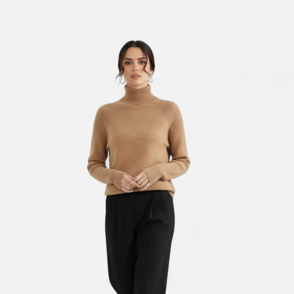 Orvelle Club | Women’s Turtleneck Sweater Raglan Sleeve