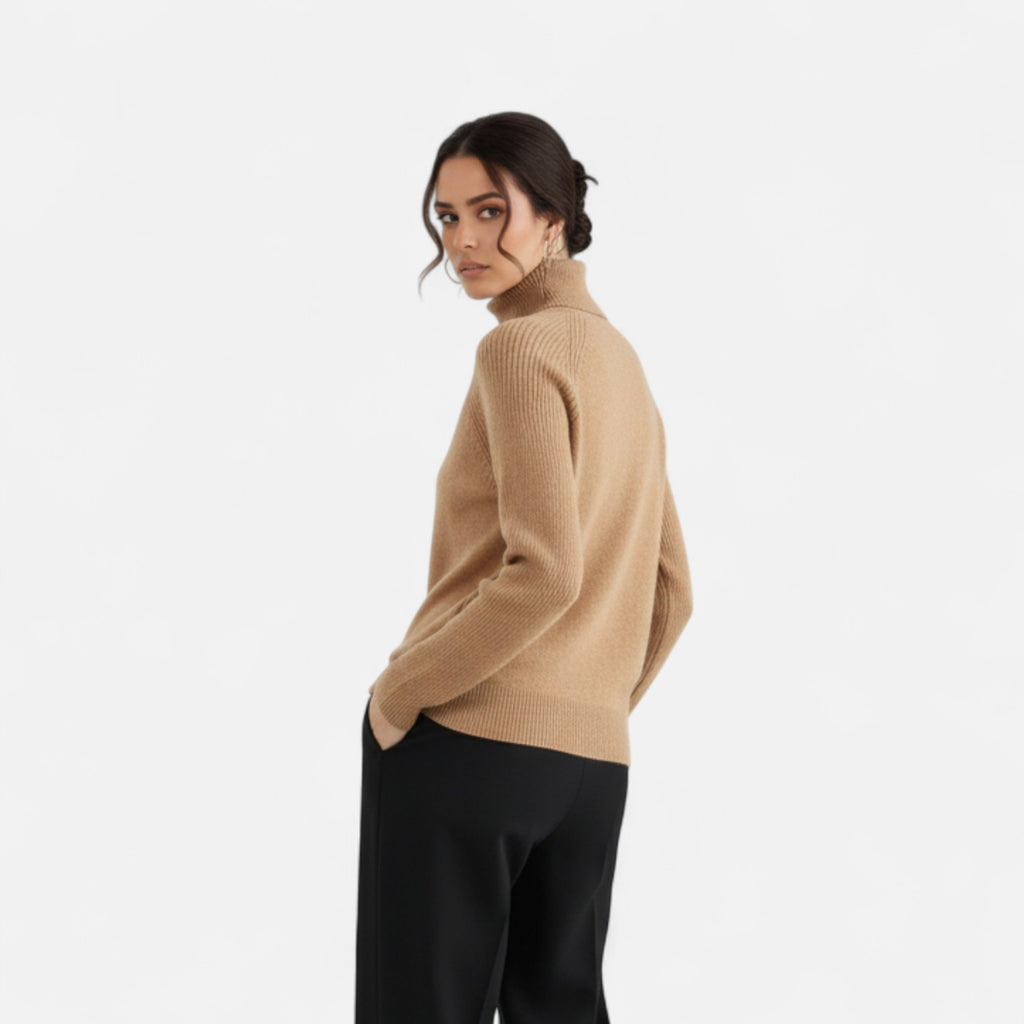 Orvelle Club | Women’s Turtleneck Sweater Raglan Sleeve