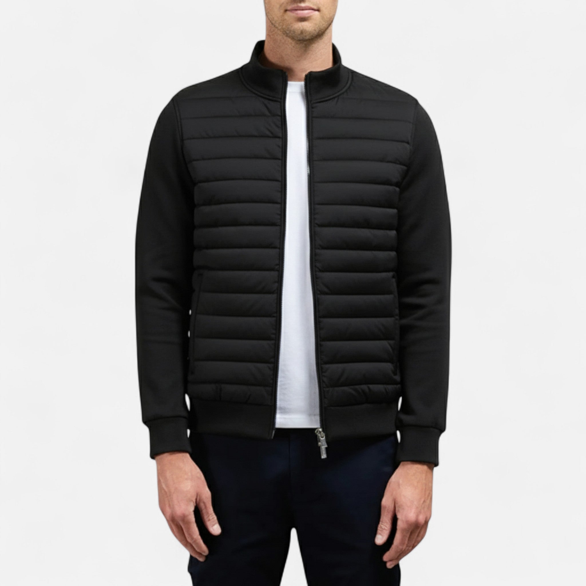 Orvelle Club | Men’s Lightweight Stand Collar Knitted Jacket