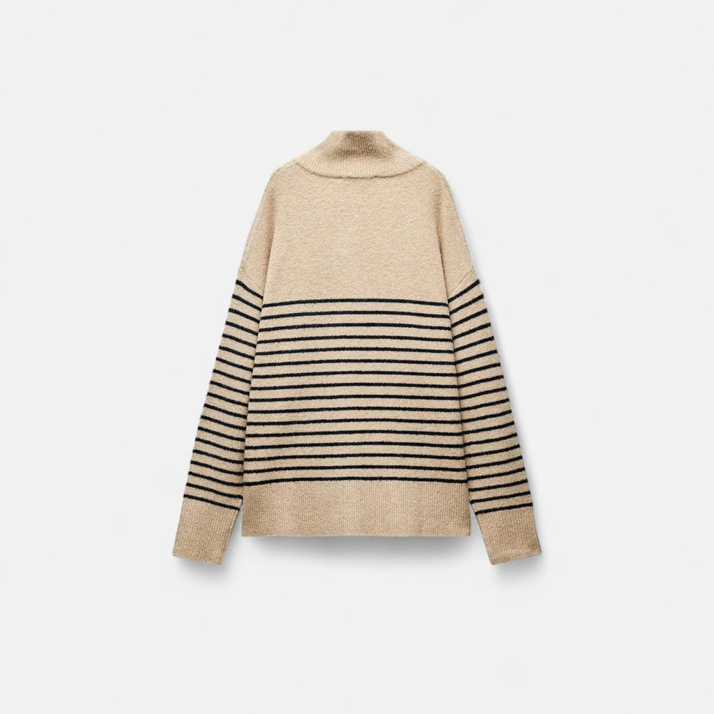 Orvelle Club | Women’s Striped Turtleneck Sweater
