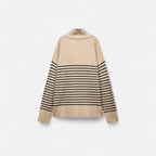 Orvelle Club | Women’s Striped Turtleneck Sweater