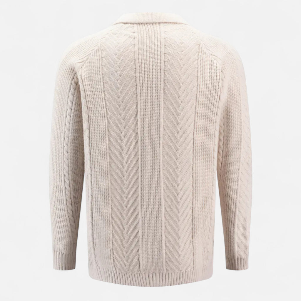 Orvelle Club | Men’s Long Sleeve Knit Polo Sweater Timeless