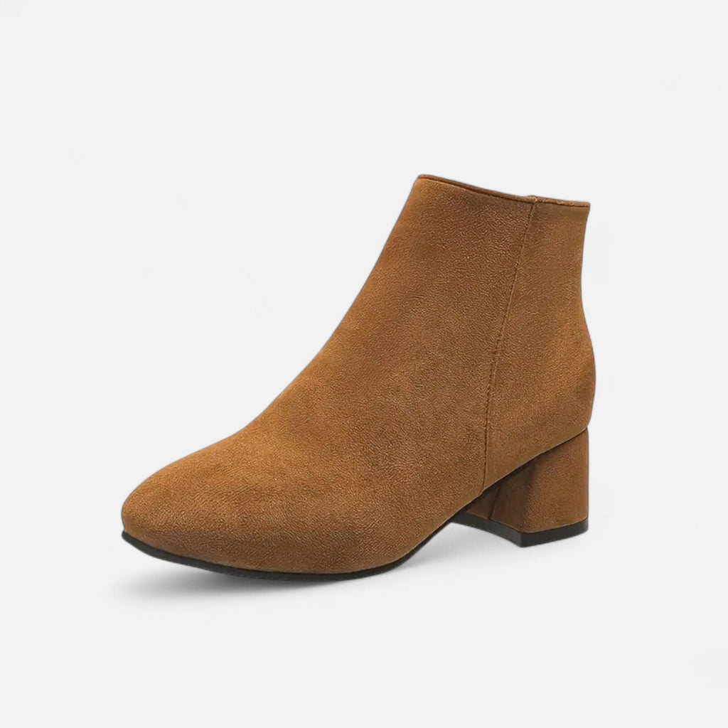 Orvelle Club | Women’s Suede Ankle Boots Block Heel