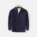 Orvelle Club | Men’s Half-Zip Knit Sweater Thick Turtleneck