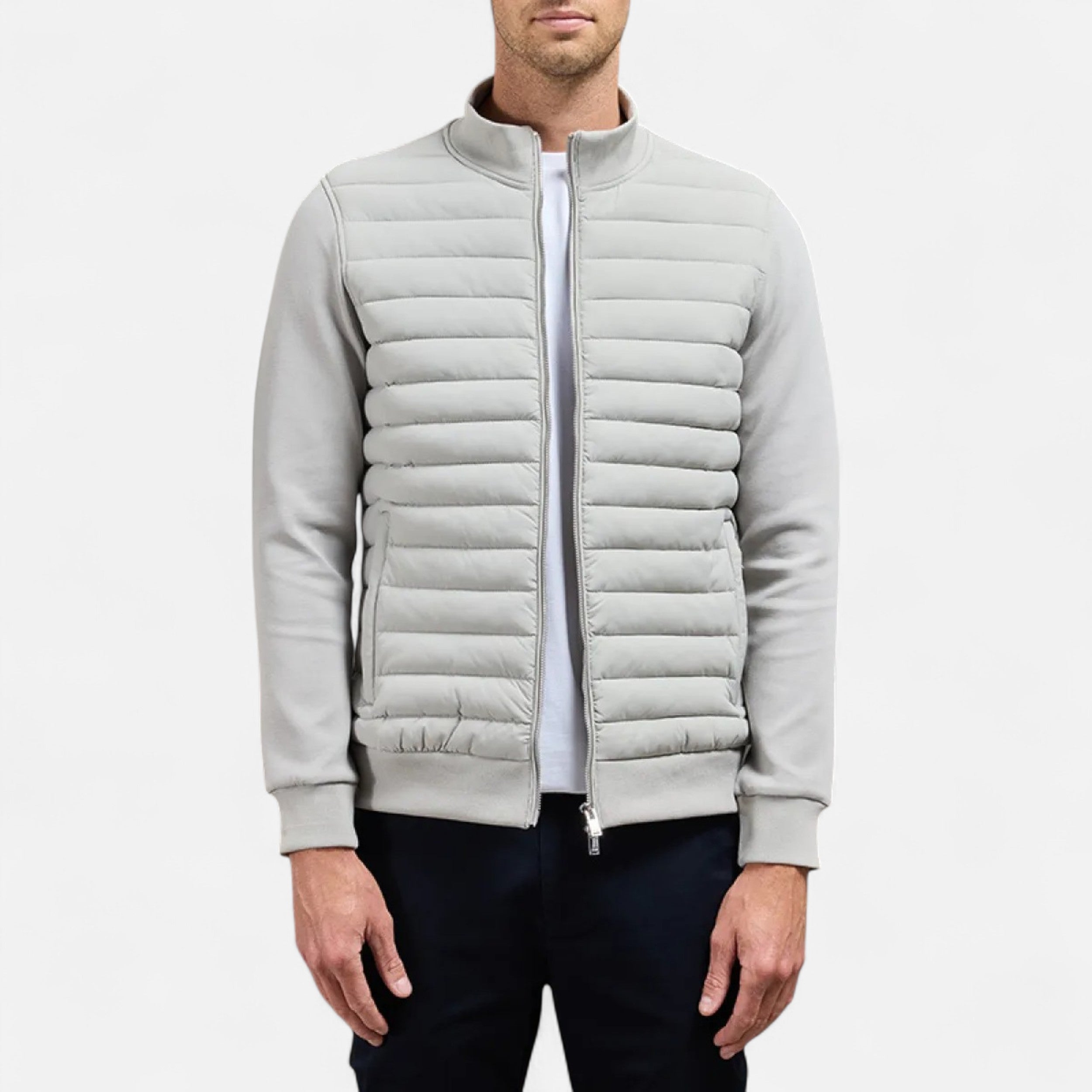 Orvelle Club | Men’s Lightweight Stand Collar Knitted Jacket