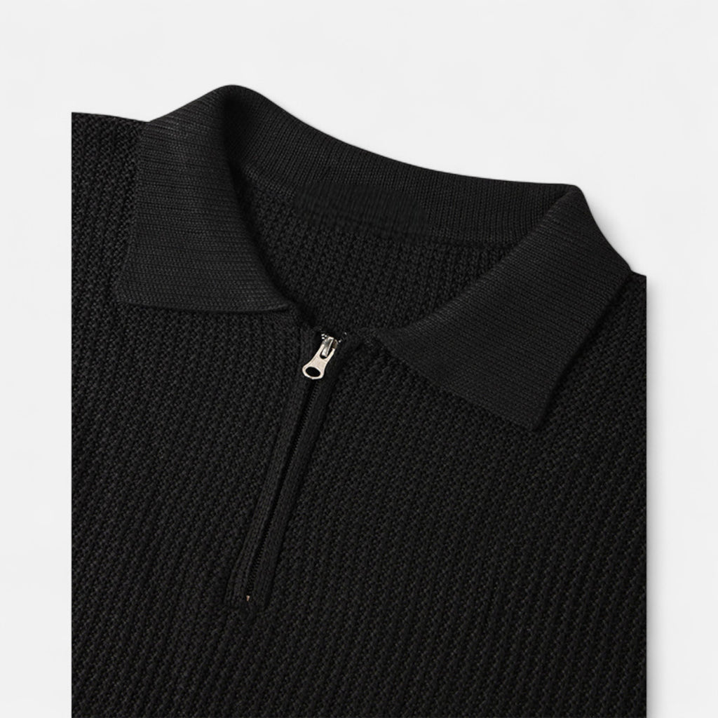Orvelle Club | Men’s Half-Zip Sweater Mercerised Cotton