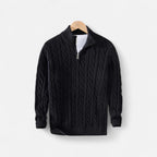 Orvelle Club | Men’s Half-Zip Knit Sweater Thick Turtleneck
