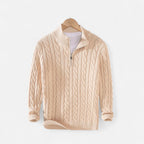 Orvelle Club | Men’s Half-Zip Knit Sweater Thick Turtleneck