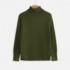 Orvelle Club | Women’s Knit Turtleneck Sweater Solid Colour Style
