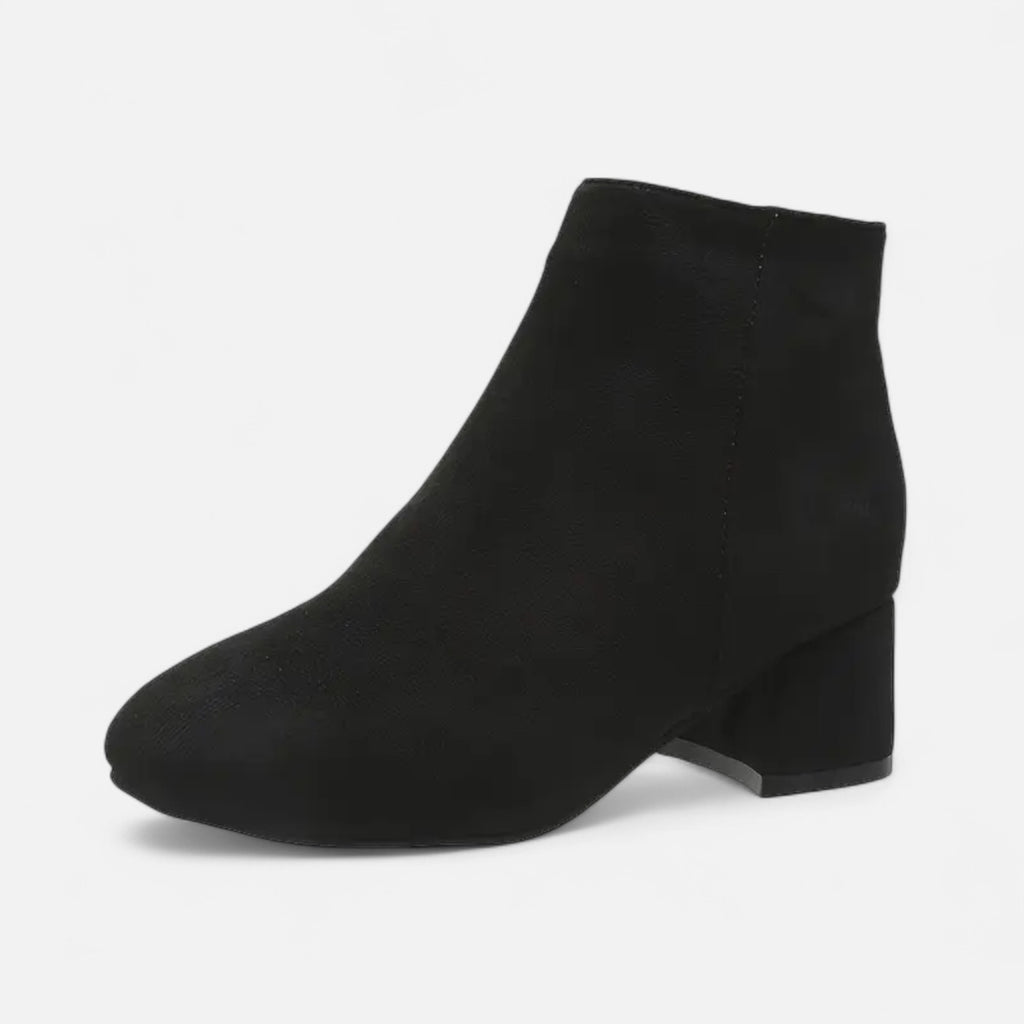 Orvelle Club | Women’s Suede Ankle Boots Block Heel