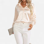 Orvelle Club | Women’s Satin Blouse Glossy Elegance