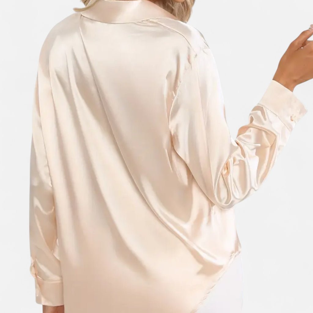 Orvelle Club | Women’s Satin Blouse Glossy Elegance