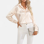 Orvelle Club | Women’s Satin Blouse Glossy Elegance