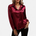 Orvelle Club | Women’s Satin Blouse Glossy Elegance