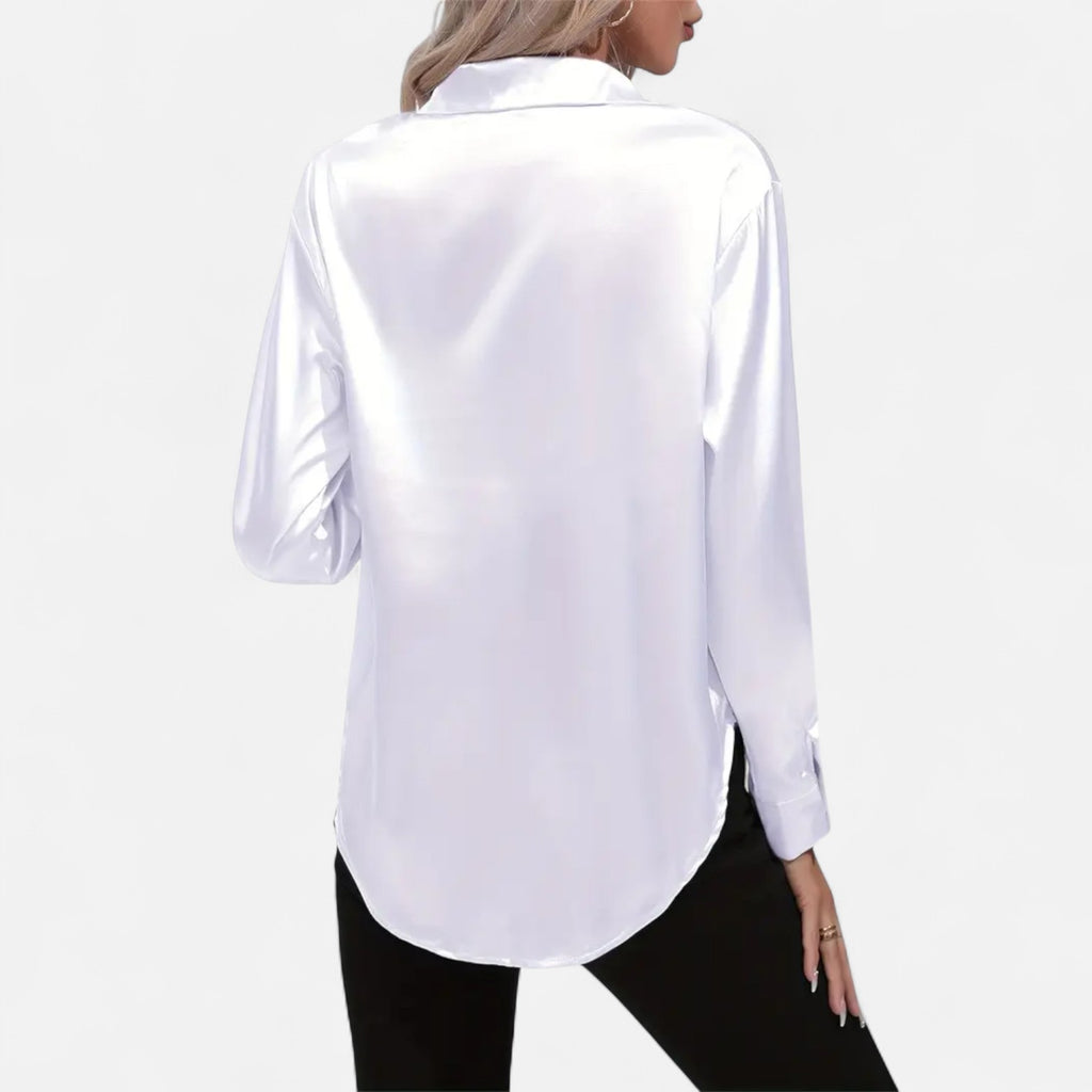 Orvelle Club | Women’s Satin Blouse Glossy Elegance