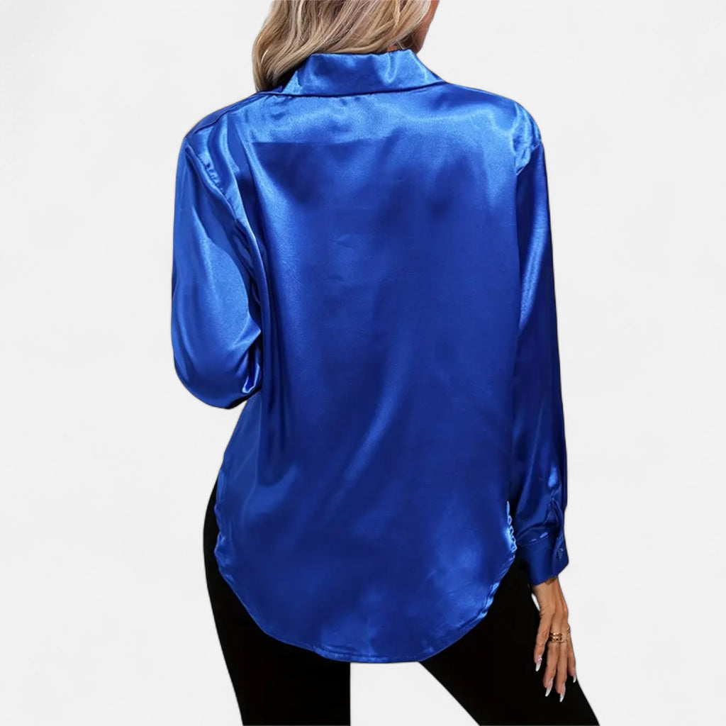Orvelle Club | Women’s Satin Blouse Glossy Elegance