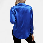 Orvelle Club | Women’s Satin Blouse Glossy Elegance