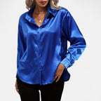 Orvelle Club | Women’s Satin Blouse Glossy Elegance
