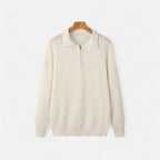 Orvelle Club | Men’s Half-Zip Sweater Mercerised Cotton