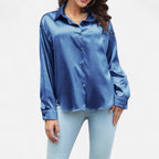 Orvelle Club | Women’s Satin Blouse Glossy Elegance