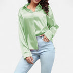 Orvelle Club | Women’s Satin Blouse Glossy Elegance
