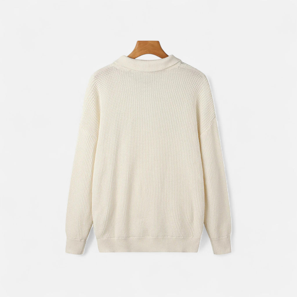 Orvelle Club | Men’s Half-Zip Sweater Mercerised Cotton