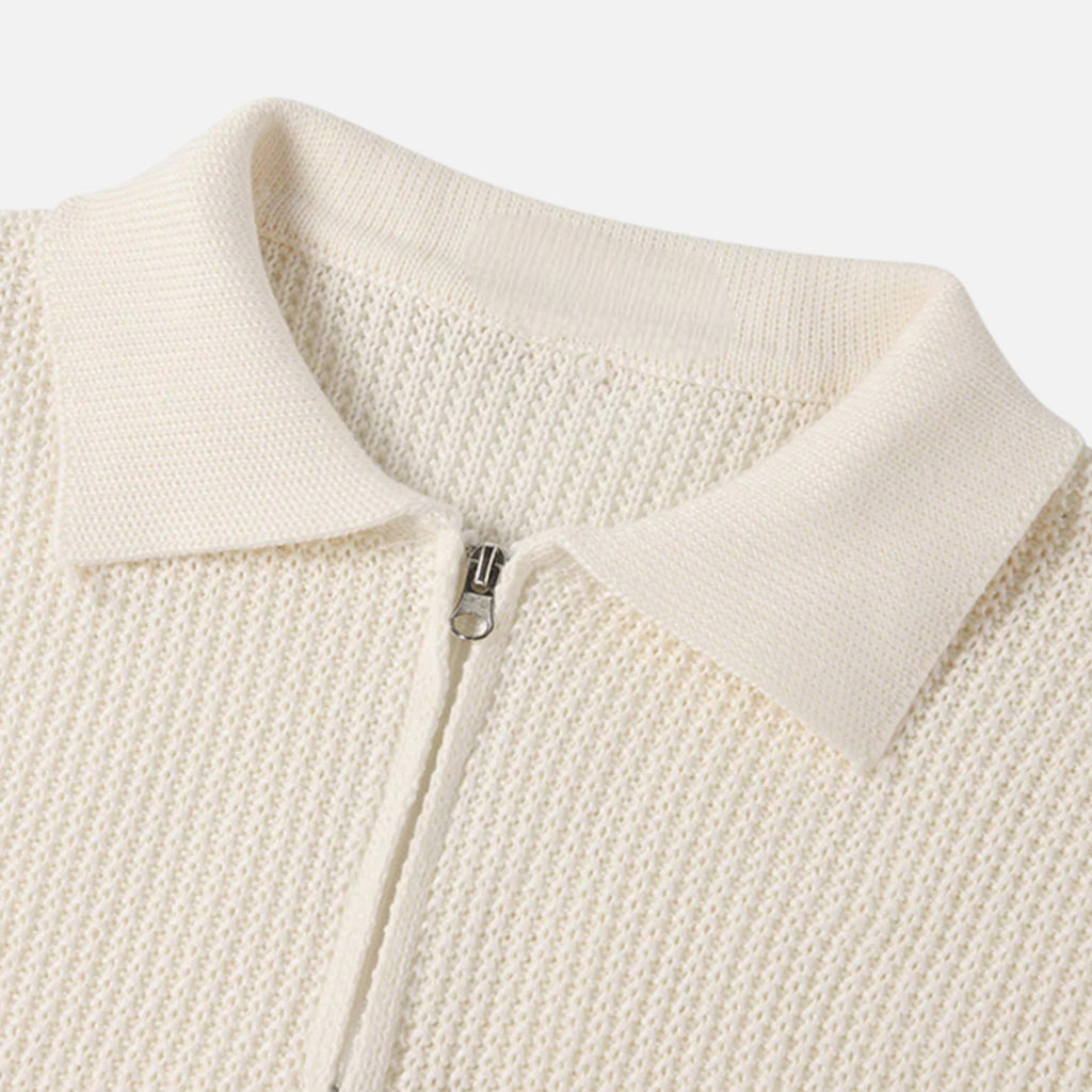 Orvelle Club | Men’s Half-Zip Sweater Mercerised Cotton